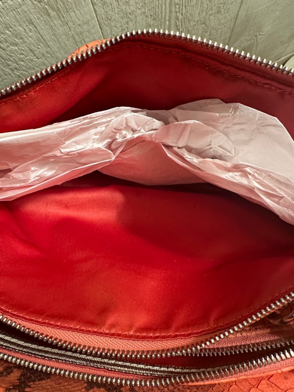 Henri Bendel No. 7 Coral Snake Quilted Crossbody Bag (Hard to find!) - Picture 9 of 10